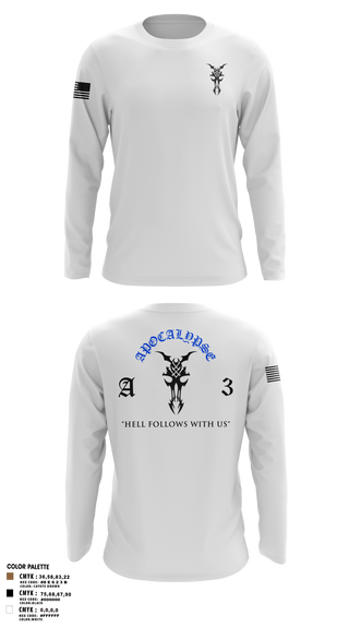 Long Sleeve Performance Shirt, Apocalypse Platoon, , Teamtime, Team time, sublimation, custom sports apparel, team uniforms, spirit wear, spiritwear, sports uniforms, custom shirts, team store, custom team store, fundraiser sports, apparel fundraiser
