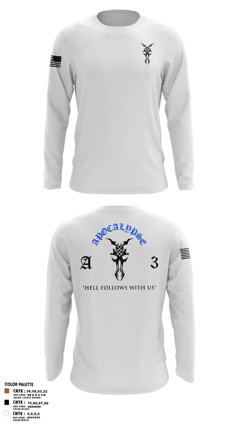 Long Sleeve Performance Shirt, Apocalypse Platoon, , Teamtime, Team time, sublimation, custom sports apparel, team uniforms, spirit wear, spiritwear, sports uniforms, custom shirts, team store, custom team store, fundraiser sports, apparel fundraiser