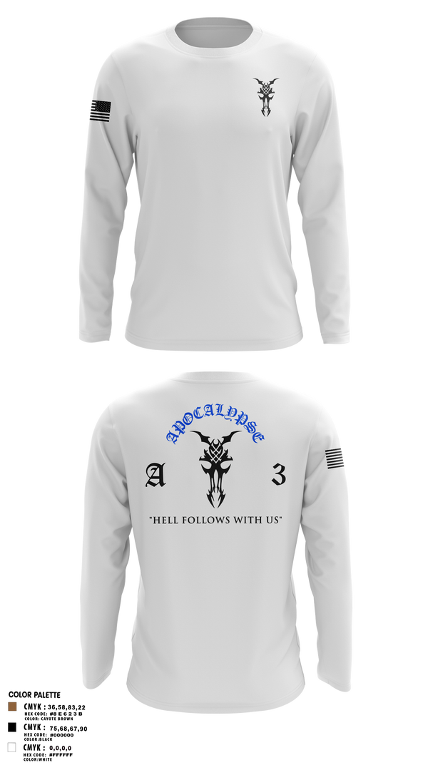 Long Sleeve Performance Shirt, Apocalypse Platoon, , Teamtime, Team time, sublimation, custom sports apparel, team uniforms, spirit wear, spiritwear, sports uniforms, custom shirts, team store, custom team store, fundraiser sports, apparel fundraiser