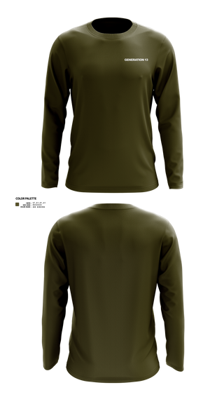 Long Sleeve Performance Shirt, Generation 13, , Teamtime, Team time, sublimation, custom sports apparel, team uniforms, spirit wear, spiritwear, sports uniforms, custom shirts, team store, custom team store, fundraiser sports, apparel fundraiser