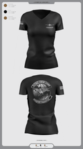 FLYING CREW CHIEFS 75683716 Women's Short Sleeve V-neck Shirt - 2