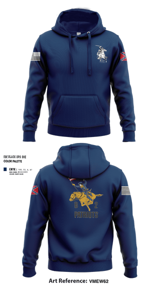 Hoodie, B2 Patriots, Army, Teamtime, Team time, sublimation, custom sports apparel, team uniforms, spirit wear, spiritwear, sports uniforms, custom shirts, team store, custom team store, fundraiser sports, apparel fundraiser