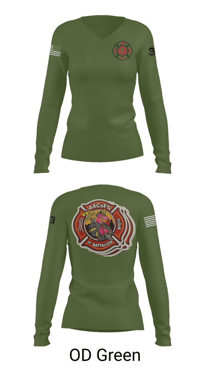 Glen Burnie 74238111 Women's Long Sleeve V-neck Shirt - 57