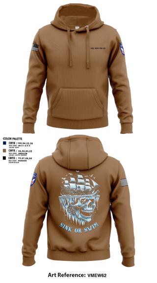 Hoodie, HQ, 95th CM CO, Army, Teamtime, Team time, sublimation, custom sports apparel, team uniforms, spirit wear, spiritwear, sports uniforms, custom shirts, team store, custom team store, fundraiser sports, apparel fundraiser