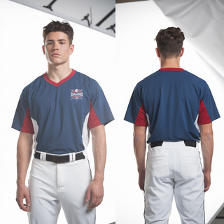 Womens Short Sleeve Vneck Shirt, Alabama Dixie Youth Baseball, Baseball, Teamtime, Team time, sublimation, custom sports apparel, team uniforms, spirit wear, spiritwear, sports uniforms, custom shirts, team store, custom team store, fundraiser sports, apparel fundraiser