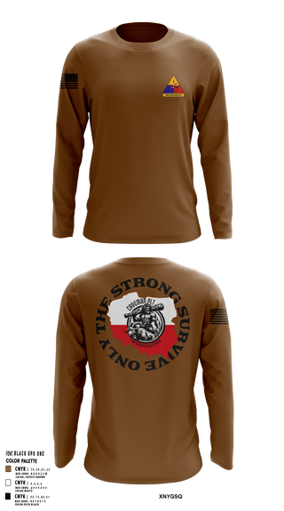 Long Sleeve Performance Shirt, 261st BSC CAVEMAN PLT, , Teamtime, Team time, sublimation, custom sports apparel, team uniforms, spirit wear, spiritwear, sports uniforms, custom shirts, team store, custom team store, fundraiser sports, apparel fundraiser