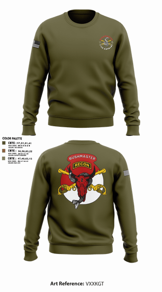 Crew Neck Sweatshirt, 1/113 CAV B-Troop, Army, Teamtime, Team time, sublimation, custom sports apparel, team uniforms, spirit wear, spiritwear, sports uniforms, custom shirts, team store, custom team store, fundraiser sports, apparel fundraiser