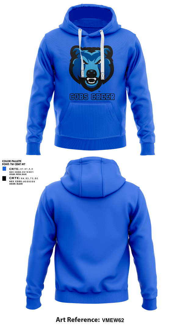 Hoodie, Cubs Cheer, Cheer, Teamtime, Team time, sublimation, custom sports apparel, team uniforms, spirit wear, spiritwear, sports uniforms, custom shirts, team store, custom team store, fundraiser sports, apparel fundraiser