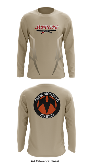 Long Sleeve Performance Shirt, Team Monstro Jiu Jitsu, , Teamtime, Team time, sublimation, custom sports apparel, team uniforms, spirit wear, spiritwear, sports uniforms, custom shirts, team store, custom team store, fundraiser sports, apparel fundraiser