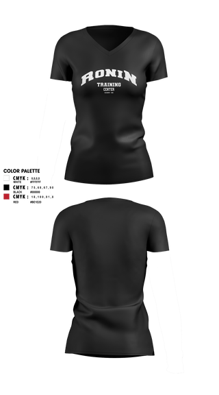 Womens Short Sleeve Vneck Shirt, Ronin TC, , Teamtime, Team time, sublimation, custom sports apparel, team uniforms, spirit wear, spiritwear, sports uniforms, custom shirts, team store, custom team store, fundraiser sports, apparel fundraiser