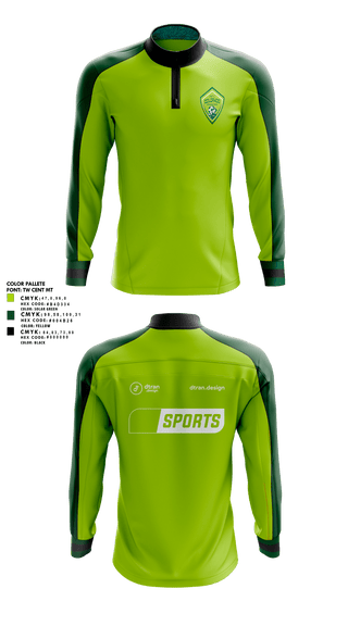 Quarter Zip Jacket, AFC Colorado Dragons, Men's Soccer, Teamtime, Team time, sublimation, custom sports apparel, team uniforms, spirit wear, spiritwear, sports uniforms, custom shirts, team store, custom team store, fundraiser sports, apparel fundraiser