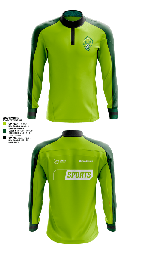 Quarter Zip Jacket, AFC Colorado Dragons, Men's Soccer, Teamtime, Team time, sublimation, custom sports apparel, team uniforms, spirit wear, spiritwear, sports uniforms, custom shirts, team store, custom team store, fundraiser sports, apparel fundraiser