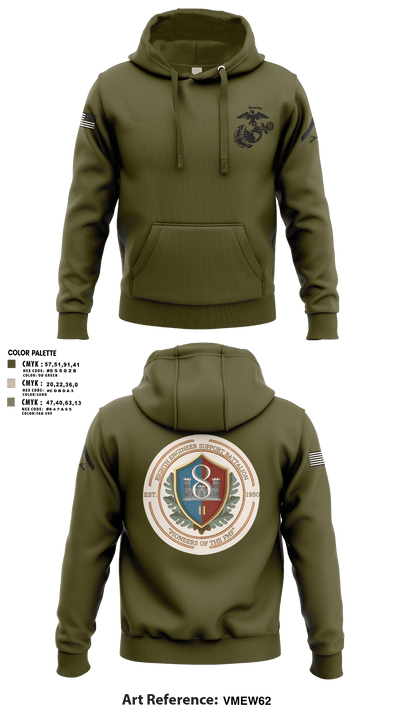 8th ESB Charlie Co. 31724499 Hoodie - 1