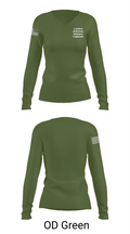 1-143rd airborne infantry regiment 54529572 Women's Long Sleeve V-neck Shirt - 54
