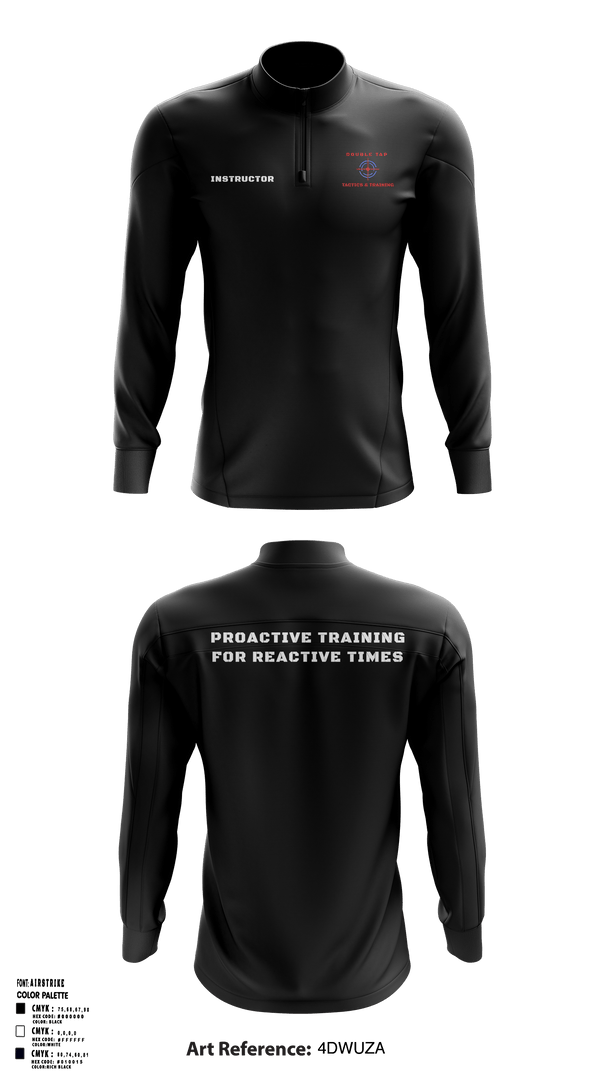 Quarter Zip Jacket, Double Tap Tactics, , Teamtime, Team time, sublimation, custom sports apparel, team uniforms, spirit wear, spiritwear, sports uniforms, custom shirts, team store, custom team store, fundraiser sports, apparel fundraiser