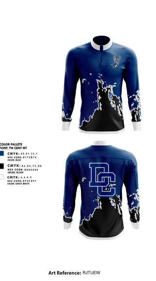 Quarter Zip Jacket, Deer Creek Antlers, Golf, Teamtime, Team time, sublimation, custom sports apparel, team uniforms, spirit wear, spiritwear, sports uniforms, custom shirts, team store, custom team store, fundraiser sports, apparel fundraiser