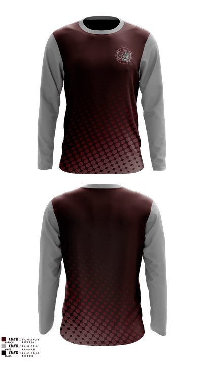 Amherst Lancers Tennis 86018509 Long Sleeve Performance Shirt 2
