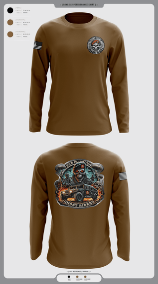 Long Sleeve Performance Shirt, Ghost Riders, , Teamtime, Team time, sublimation, custom sports apparel, team uniforms, spirit wear, spiritwear, sports uniforms, custom shirts, team store, custom team store, fundraiser sports, apparel fundraiser