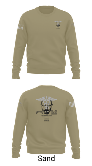 Crew Neck Sweatshirt, Heisenberg’s, Army, Teamtime, Team time, sublimation, custom sports apparel, team uniforms, spirit wear, spiritwear, sports uniforms, custom shirts, team store, custom team store, fundraiser sports, apparel fundraiser