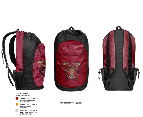 Gear Bag, Bennetts Creek Little League, Baseball, Teamtime, Team time, sublimation, custom sports apparel, team uniforms, spirit wear, spiritwear, sports uniforms, custom shirts, team store, custom team store, fundraiser sports, apparel fundraiser