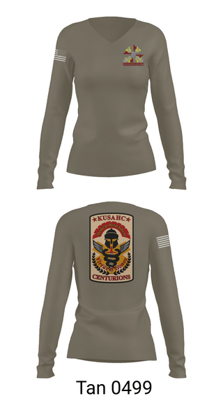 Womens Long Sleeve Vneck Shirt, Kirk U.S. Army Health Clinic, , Teamtime, Team time, sublimation, custom sports apparel, team uniforms, spirit wear, spiritwear, sports uniforms, custom shirts, team store, custom team store, fundraiser sports, apparel fundraiser