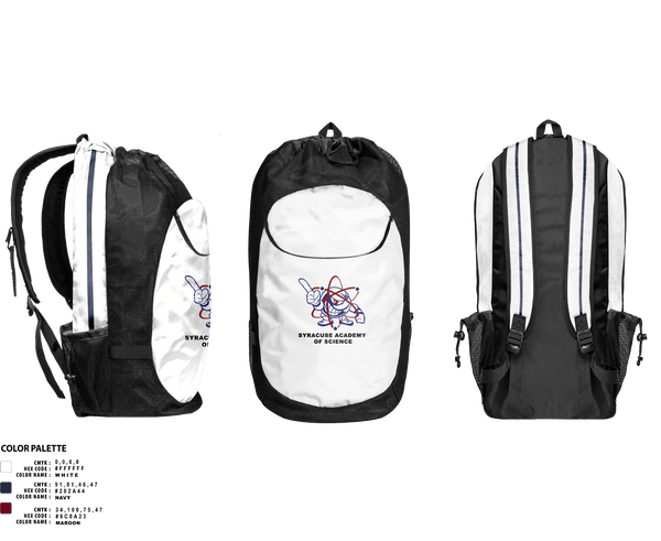 Gear Bag, Syracuse Academy of Science Track and Field, Track & Field, Teamtime, Team time, sublimation, custom sports apparel, team uniforms, spirit wear, spiritwear, sports uniforms, custom shirts, team store, custom team store, fundraiser sports, apparel fundraiser