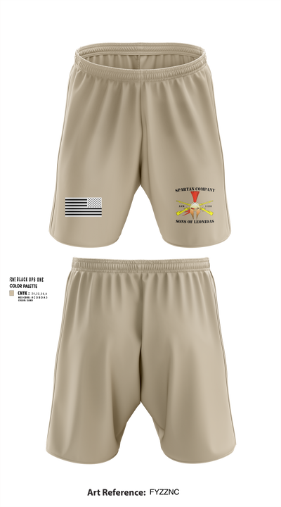 Alpha Company 1-138th Infantry Regiment 86891833 Athletic Shorts With Pockets - 104