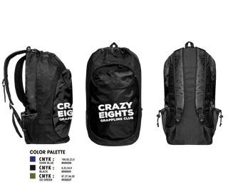 Gear Bag, Crazy Eights Grappling Club, Wrestling, Teamtime, Team time, sublimation, custom sports apparel, team uniforms, spirit wear, spiritwear, sports uniforms, custom shirts, team store, custom team store, fundraiser sports, apparel fundraiser