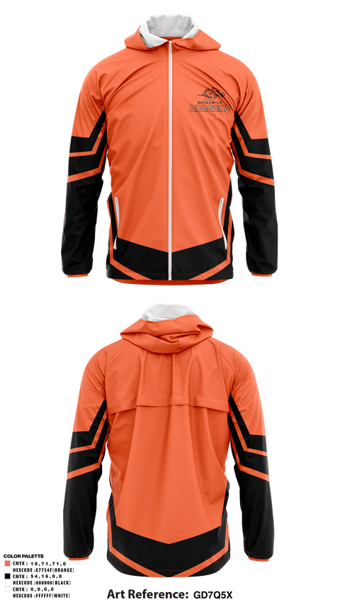 Windbreaker, Brunswick Youth Lacrosse, Men's Lacrosse, Teamtime, Team time, sublimation, custom sports apparel, team uniforms, spirit wear, spiritwear, sports uniforms, custom shirts, team store, custom team store, fundraiser sports, apparel fundraiser
