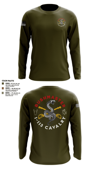 Long Sleeve Performance Shirt, 1-113 Calvary, , Teamtime, Team time, sublimation, custom sports apparel, team uniforms, spirit wear, spiritwear, sports uniforms, custom shirts, team store, custom team store, fundraiser sports, apparel fundraiser