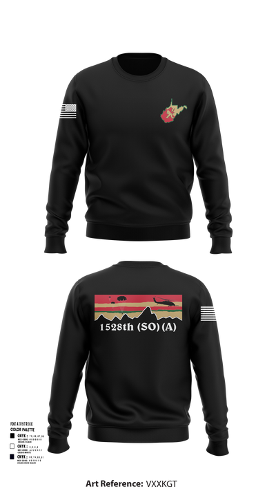 1528th FSC (SO) (A) 11146536 Crew Neck Sweatshirt - 101