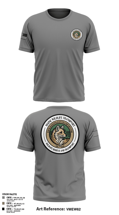 Maine Wildlife Transport 65150699 Old School Cotton Feel Shirt - 4