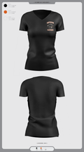 Superior Panthers 9059054 Women's Short Sleeve V-neck Shirt - 1