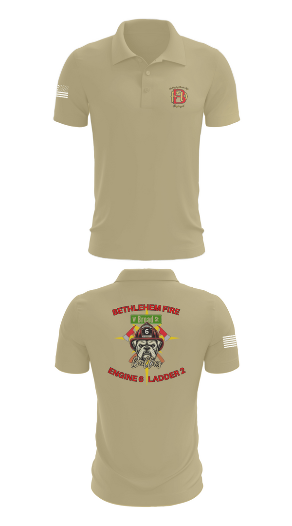 Short Sleeve Performance Polo, Bethlehem Fire Department E6/L2, , Teamtime, Team time, sublimation, custom sports apparel, team uniforms, spirit wear, spiritwear, sports uniforms, custom shirts, team store, custom team store, fundraiser sports, apparel fundraiser