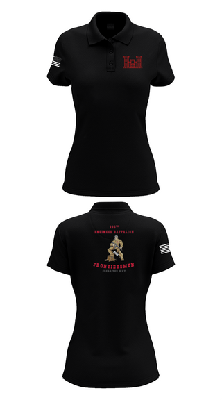 Womens Short Sleeve Performance Polo, 206th EN BN, , Teamtime, Team time, sublimation, custom sports apparel, team uniforms, spirit wear, spiritwear, sports uniforms, custom shirts, team store, custom team store, fundraiser sports, apparel fundraiser