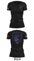 Cypress- Fairbanks ISD Police Department 56419862 Women's Short Sleeve V-neck Shirt - 27