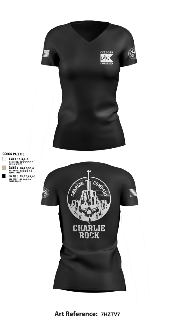Womens Short Sleeve Vneck Shirt, Charlie Rock, , Teamtime, Team time, sublimation, custom sports apparel, team uniforms, spirit wear, spiritwear, sports uniforms, custom shirts, team store, custom team store, fundraiser sports, apparel fundraiser