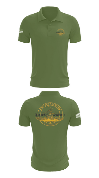 Short Sleeve Performance Polo, E Co 4th Recon BN, , Teamtime, Team time, sublimation, custom sports apparel, team uniforms, spirit wear, spiritwear, sports uniforms, custom shirts, team store, custom team store, fundraiser sports, apparel fundraiser