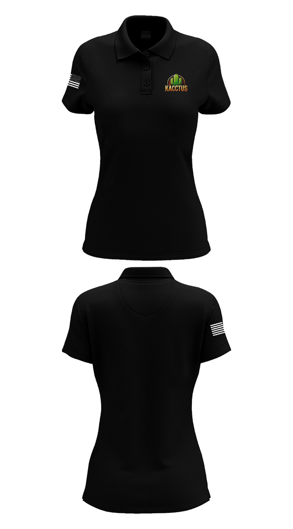 Womens Short Sleeve Performance Polo, Kacctus, E-Sports, Teamtime, Team time, sublimation, custom sports apparel, team uniforms, spirit wear, spiritwear, sports uniforms, custom shirts, team store, custom team store, fundraiser sports, apparel fundraiser