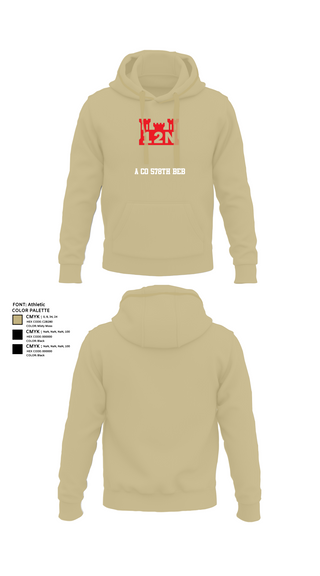 Hoodie, A co 578th BEB, , Teamtime, Team time, sublimation, custom sports apparel, team uniforms, spirit wear, spiritwear, sports uniforms, custom shirts, team store, custom team store, fundraiser sports, apparel fundraiser