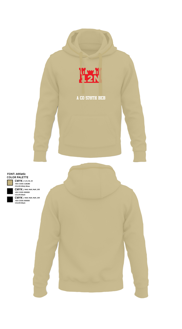 Hoodie, A co 578th BEB, , Teamtime, Team time, sublimation, custom sports apparel, team uniforms, spirit wear, spiritwear, sports uniforms, custom shirts, team store, custom team store, fundraiser sports, apparel fundraiser