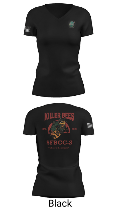 1SFG(A), 3rd BN, BSC 1945772 Women's Short Sleeve V-neck Shirt - 28