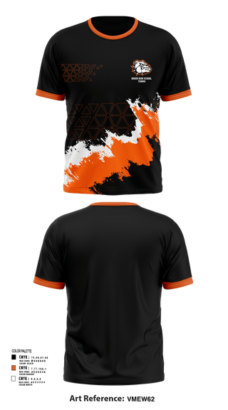Short Sleeve Performance Shirt, Green High School Tennis, Tennis, Teamtime, Team time, sublimation, custom sports apparel, team uniforms, spirit wear, spiritwear, sports uniforms, custom shirts, team store, custom team store, fundraiser sports, apparel fundraiser