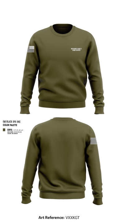Mckenney Kare's lawn service 35914460 Crew Neck Sweatshirt - 252