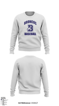 Burrillville High School Broncos Baseball 5359467 Crew Neck Sweatshirt - 2