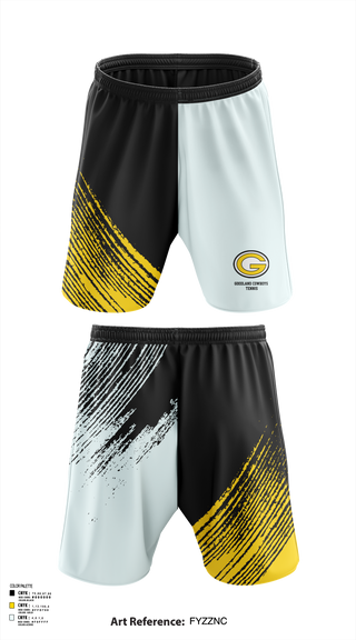 Athletic Shorts With Pockets, Goodland Cowboys Tennis, Tennis, Teamtime, Team time, sublimation, custom sports apparel, team uniforms, spirit wear, spiritwear, sports uniforms, custom shirts, team store, custom team store, fundraiser sports, apparel fundraiser