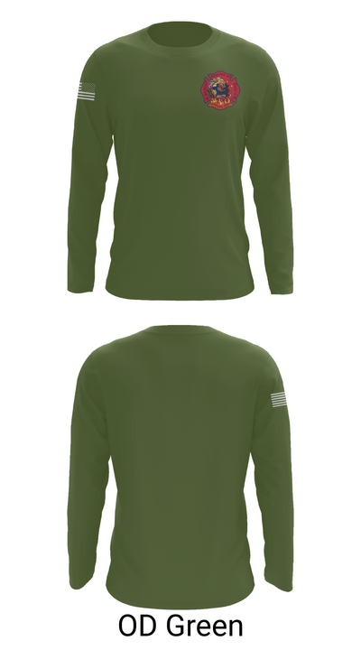 Engine 40 Ladder 4 Medic 19 58015136 Long Sleeve Performance Shirt 46