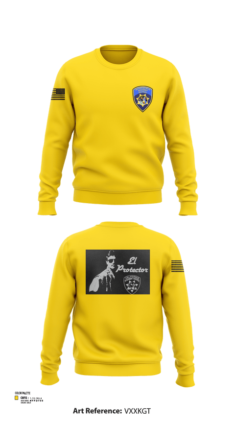 Crew Neck Sweatshirt, California Highway Patrol, , Teamtime, Team time, sublimation, custom sports apparel, team uniforms, spirit wear, spiritwear, sports uniforms, custom shirts, team store, custom team store, fundraiser sports, apparel fundraiser