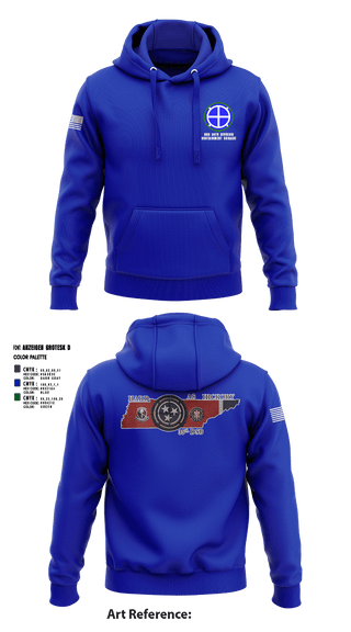 Hoodie, HHC 35th Division Sustainment Brigade, National Guard, Teamtime, Team time, sublimation, custom sports apparel, team uniforms, spirit wear, spiritwear, sports uniforms, custom shirts, team store, custom team store, fundraiser sports, apparel fundraiser