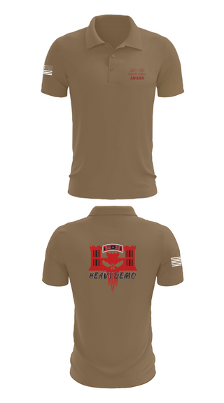 Short Sleeve Performance Polo, CESD Bravo 35th Engineer Battalion, , Teamtime, Team time, sublimation, custom sports apparel, team uniforms, spirit wear, spiritwear, sports uniforms, custom shirts, team store, custom team store, fundraiser sports, apparel fundraiser